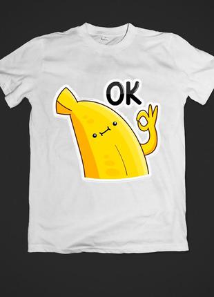 Футболка детская с принтом ok
