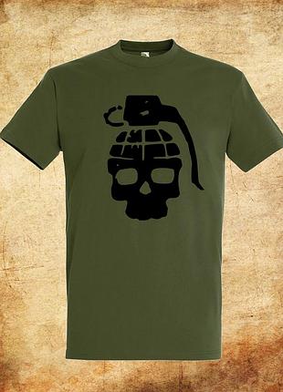 Футболка мужская с принтом grenade
