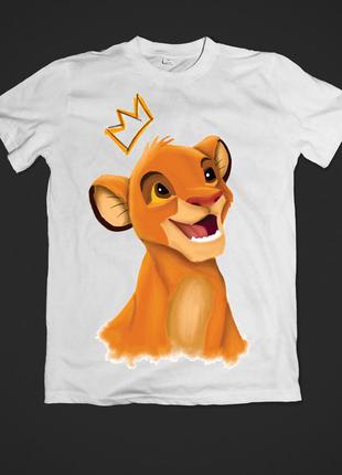 Футболка youstyle lion king  0475 xs white