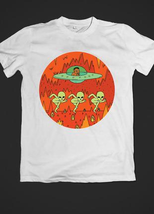 Футболка женская с принтом ufo