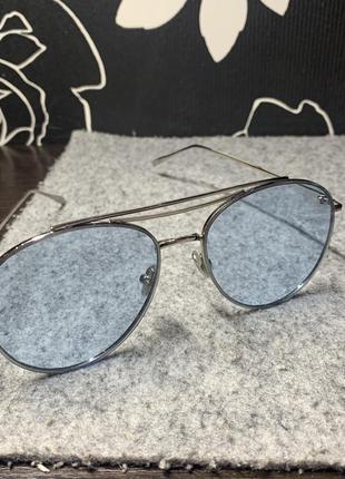 Сонцезахисні окуляри блакитні1 фото