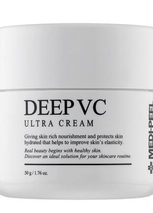 Питательный витаминный крем для сияния кожи medi-peel dr.deep vc ultra cream2 фото