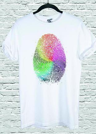 Футболка с принтом colored thumb