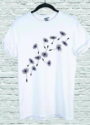 Футболка youstyle flying-dandelions 0117 l white