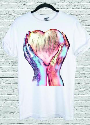 Футболка youstyle heart 0120 xxl white