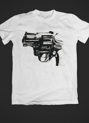 Футболка youstyle andy warhol gun 0196 s white