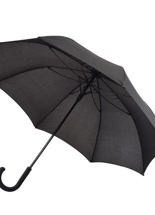Зонт-трость полуавтомат, с карбоновым держателем и прорезиненой изогнутой ручкой supreme