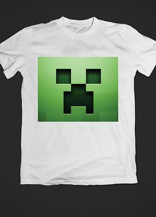 Футболка детская с принтом minecraft