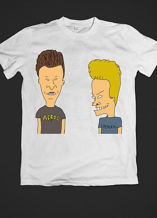 Футболка женская с принтом beavis and butthead