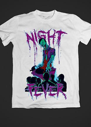 Футболка женская с принтом night fever