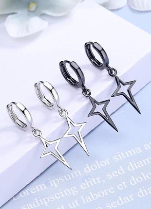 Серьги серебро 925 покрытие стильные серьги9 фото