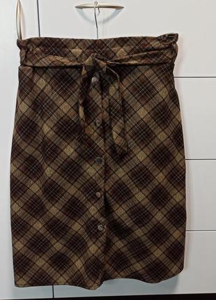 Стильная юбка с завышенной талией.4 фото