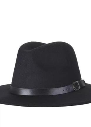 Стильная  фетровая шляпа федора серый3 фото