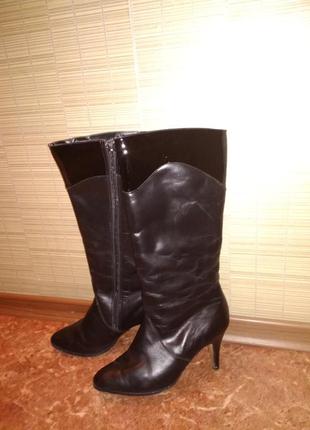 Шкіряні чоботи на утеплювачі