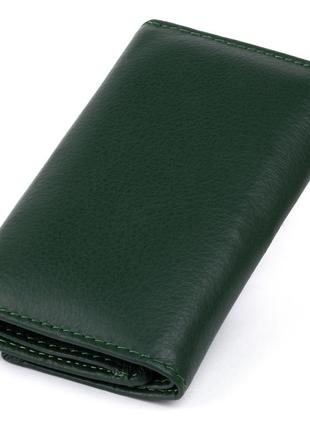 Ключница-кошелек унисекс st leather 19224 зеленая2 фото