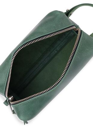 Шкіряна сумочка унісекс grande pelle 11572 зелений5 фото