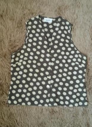 Базовая блузка в горошек