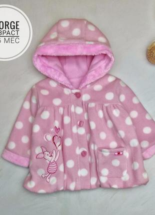 Класне флісова пальто, з капюшоном і кишенями. підкладка фліс. з персонажем disney