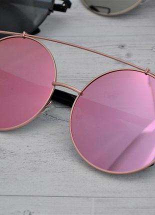 Солнцезащитные очки кошка тишейды большие розовый1 фото