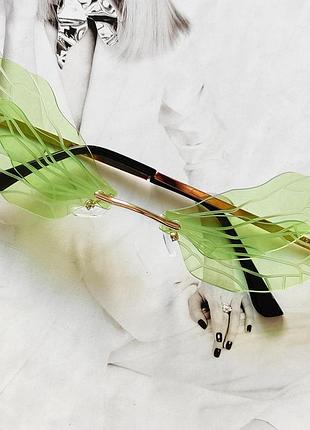 Окуляри метелики салатові