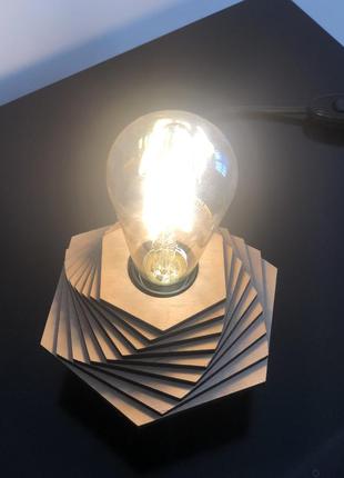 Настольный светильник wow manific decor минимализм лофт из дерева 12*12*12 см