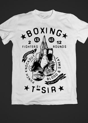 Футболка youstyle чоловіча boxing 0519 s white