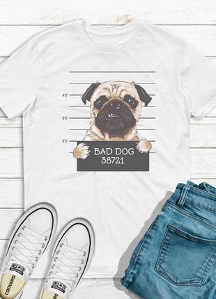 Футболка чоловіча з принтом собаки dogs