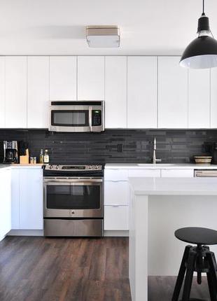 Декоративна дерев'яна картина абстрактна модульна полігональна панно "моя кухня мої правила"3 фото