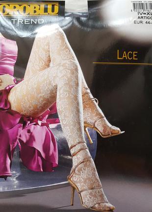 Шикарные фирменные элитные итальянские кружевные колготы oroblu lace - 20den