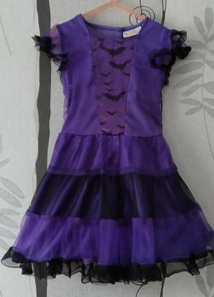 Карнавальное платье для девочки на хеллоуин или вечеринку на 4-6 лет рост 104-116 см