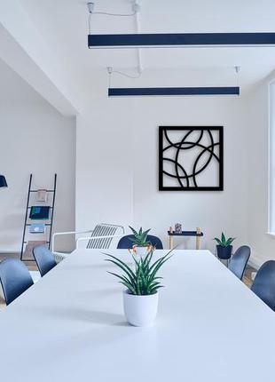 Декоративная деревянная картина абстрактная модульная полигональная панно "memory / память"3 фото