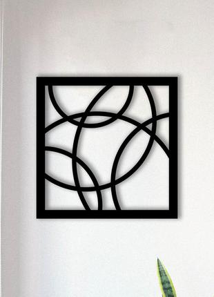 Декоративна дерев'яна картина абстрактна модульна полігональна панно "memory / пам'ять"2 фото
