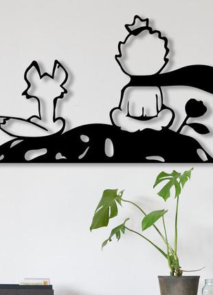 Декоративная деревянная картина абстрактная модульная полигональная панно "the little...