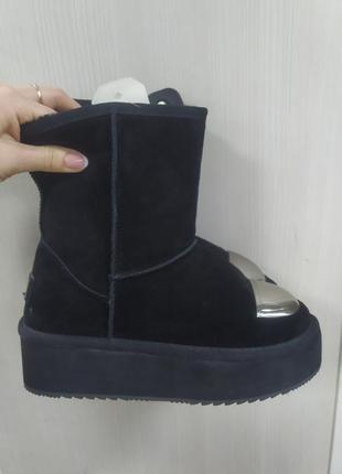 Женские зимние угги на платформе натуралки2 фото