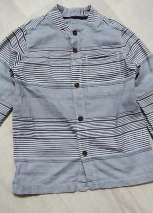 Рубашка мальчику 3-4 года, 104-110 см, nutmeg.