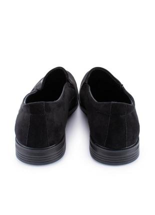 Мужские черные туфли из эко-замши2 фото