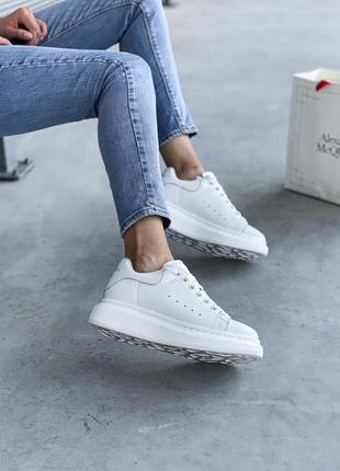 Alexander mcqueen жіночі білі кросівки 🔺 олександр маквин4 фото