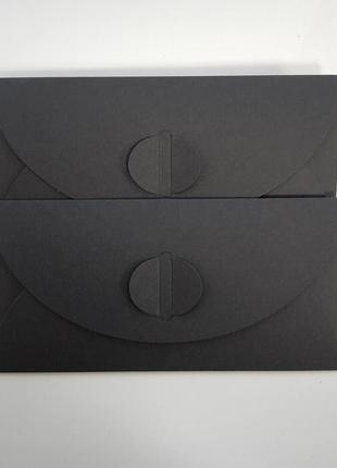 Подарочный конверт 110х220 мм из цветного дизайнерского картона