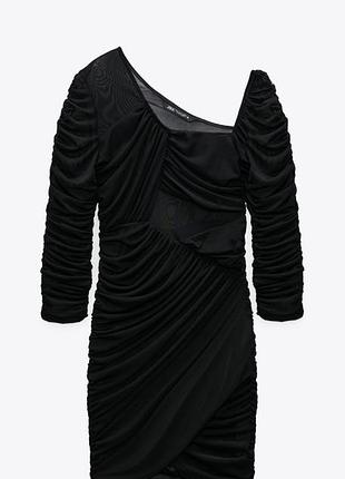 Zara з драпіруванням чорне