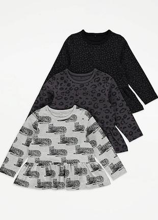 Хлопковые регланы george на 2-3, 3-4 года