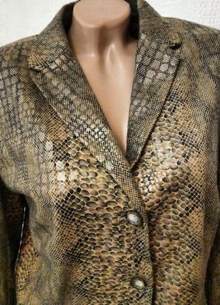 Пиджак жакет с принтом питона змеи barisal