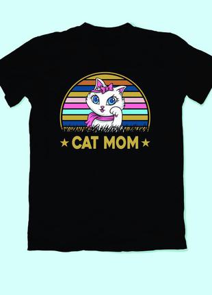 Футболка женская с принтом кота cats