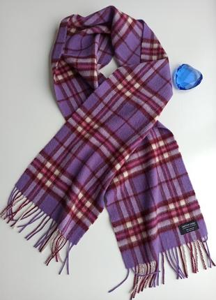 Качественный красивый теплый шерстяной шарф 100% шерсть