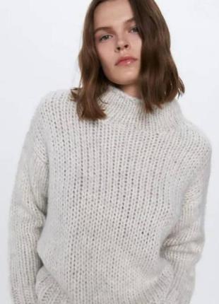 Шикарний светр з шерстю і альпака zara5 фото