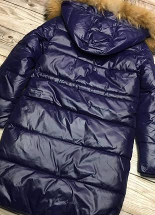Стильне зимове пальто для дівчаток, подовжена підліткова тепла куртка. 140,1586 фото