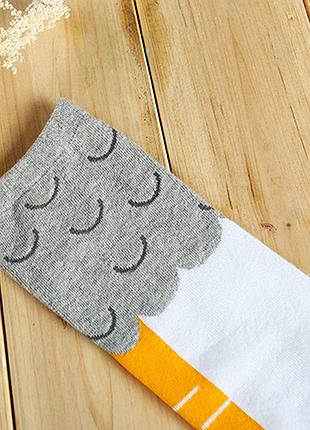 Гольфы куриные лапы за колено белые