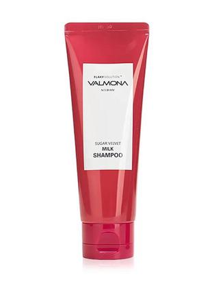 Восстанавливающий шампунь для волос valmona flaky solution sugar velvet milk shampoo, 100мл