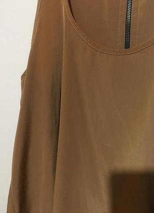 Горчичная блуза topshop с молнией4 фото