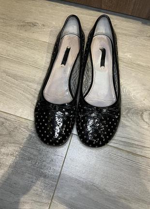 Лаковые балетки ecco