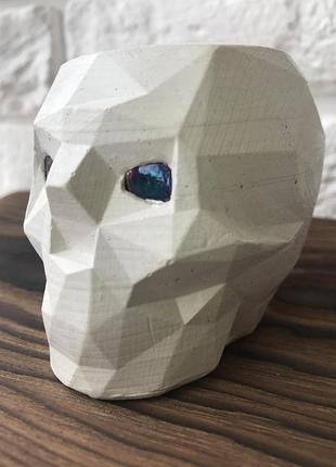 Кашпо череп 💀гіпс